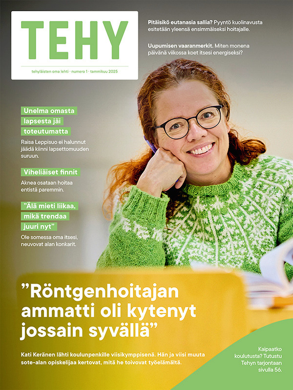 Kansikuva Tehy-lehti 2025